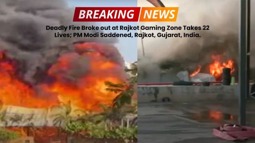 Deadly Fire Broke out at Rajkot Gaming Zone Takes 22 Lives; PM Modi Saddened, Rajkot, Gujarat, India