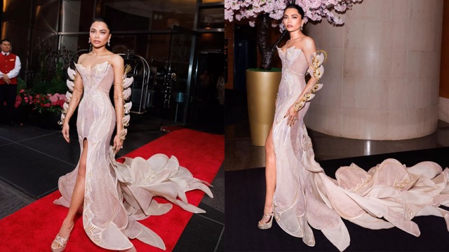 Fluttering Elegance- Mona Patel Soars in Enchanting Butterfly Gown at Met Gala 2024