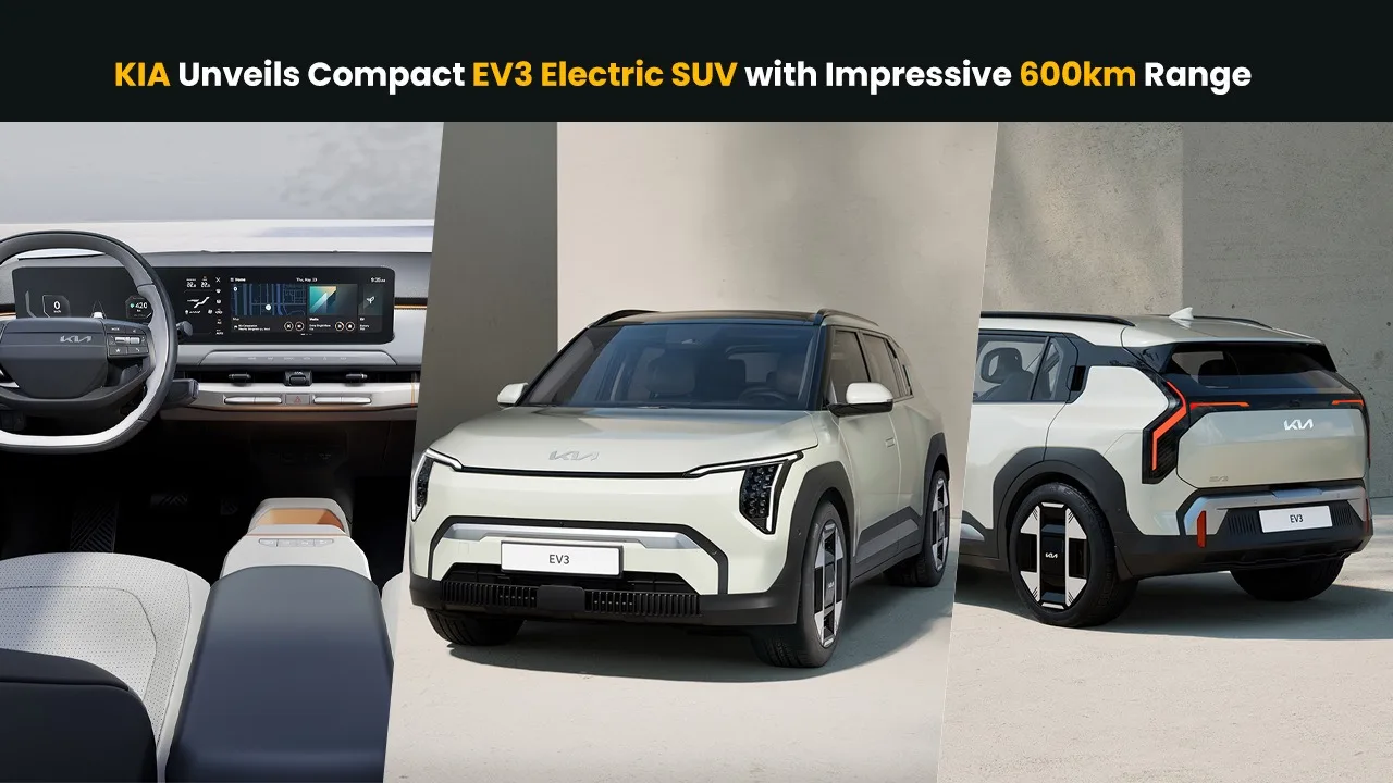 Kia Unveils Compact EV3 Electric SUV With Impressive 600km Range ...