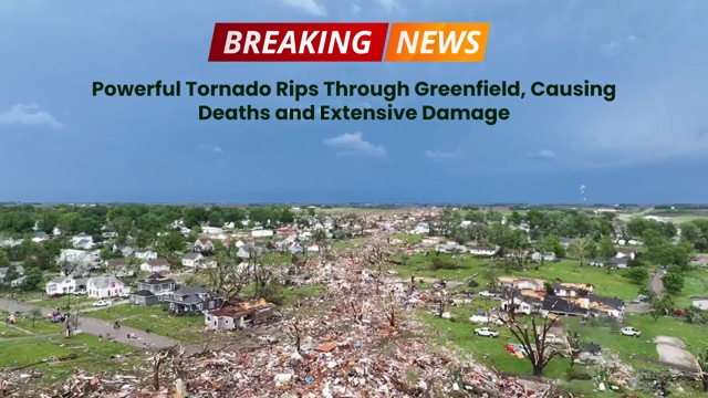 Powerful Tornado Rips Through Greenfield, Causing Deaths and Extensive Damage