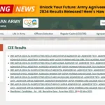 Unlock Your Future - Army Agniveer Recruitment 2024 Results Released! Here's How to Download
