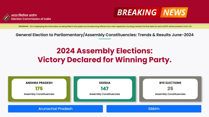 2024 Assembly Elections - Victory Declared for Winning Party