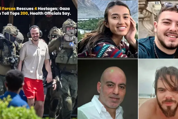 Israeli Forces Rescues 4 Hostages; Gaza Death Toll Tops 200, Health Officials Say