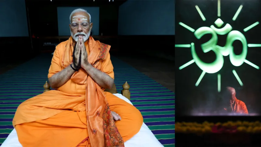 Prime Minister Modi Finds Serenity: Wraps Up 45-Hour Meditation Retreat in Kanyakumari.
