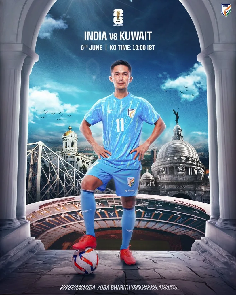 Sunil Chhetri Bids Farewell to International Football in World Cup Qualifier Against Kuwait. 4 Sunil Chhetri Bids Farewell to International Football in World Cup Qualifier Against Kuwait-2