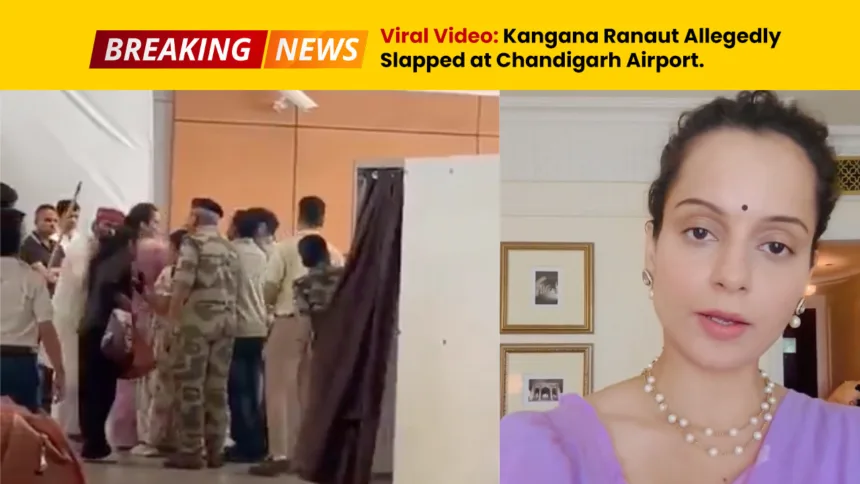 Viral Video - Kangana Ranaut Allegedly Slapped at Chandigarh Airport